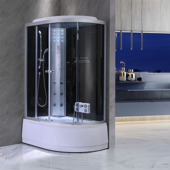 Leziter Cabină de duș cu hidromasaj Lia 80x120 cm, stânga [10]