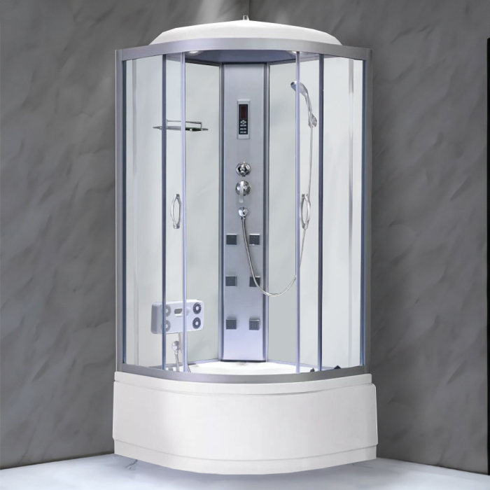 Leziter Cabină de duș cu hidromasaj Mila - albă [2]