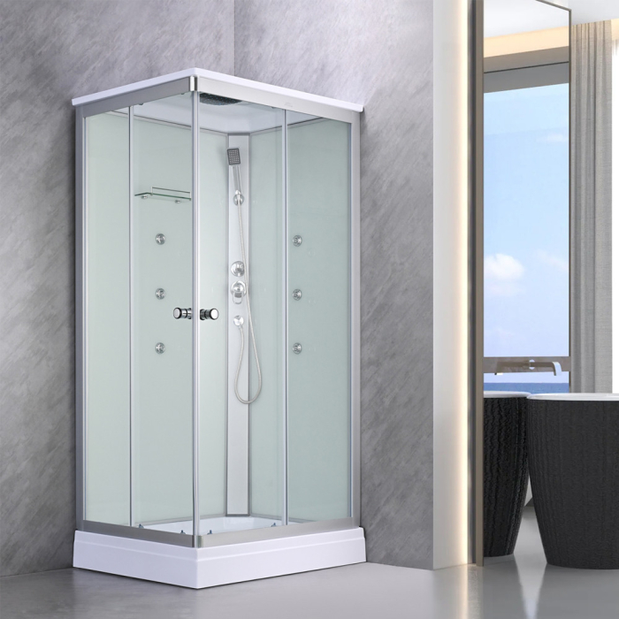 Leziter Cabină de duș cu hidromasaj pătrată Valerie 80x100 cm [8]