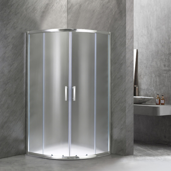 Leziter Cabină de duș curbată Spirit Matt 80x80 cm fără cădiță de duș [2]