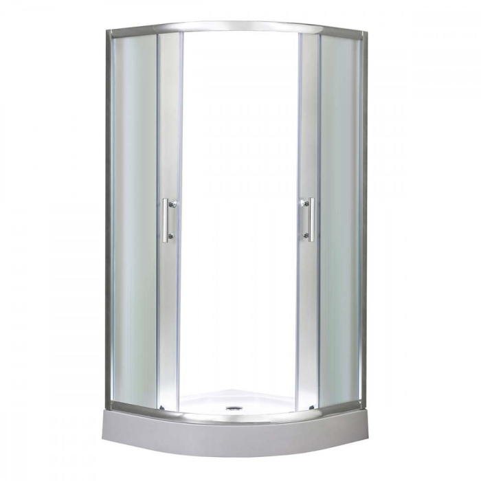 Leziter Cabină de duș curbată Spirit Matt 90x90 cm cu cădiță de duș [7]