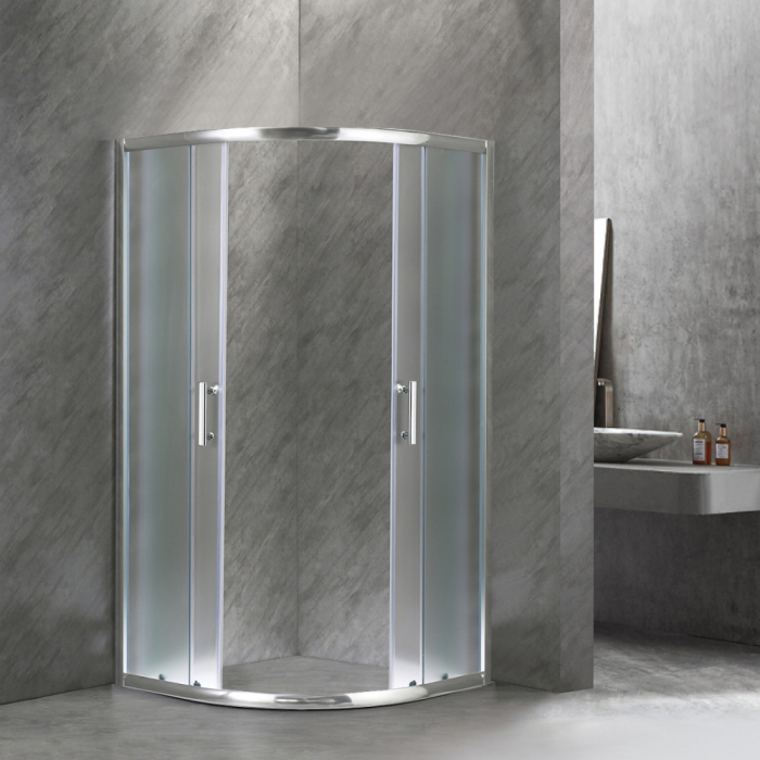 Leziter Cabină de duș curbată Spirit Matt 90x90 cm fără cădiță de duș [8]
