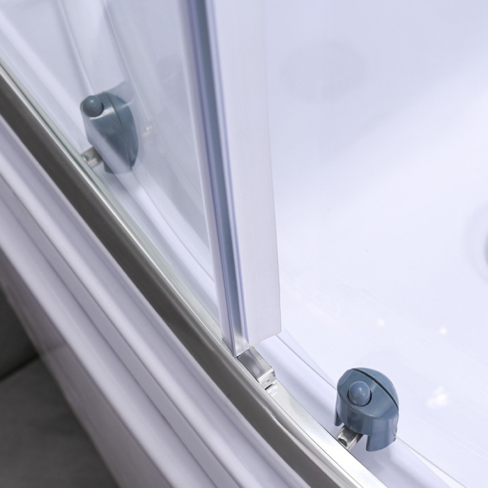 Leziter Cabina de dus Karolino 80x80 cm cu tava adanca alba [10]