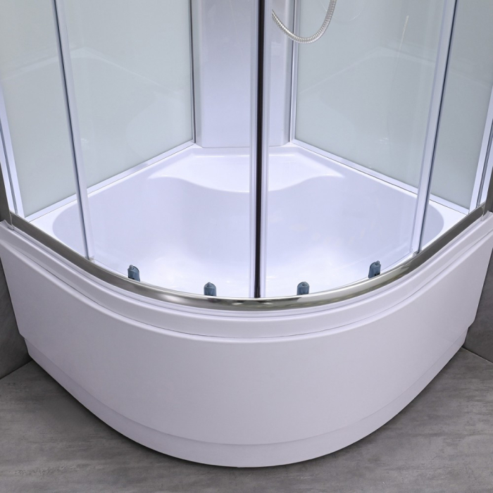 Leziter Cabină de duș Karolino 90 albă cu cadă adâncă [9]