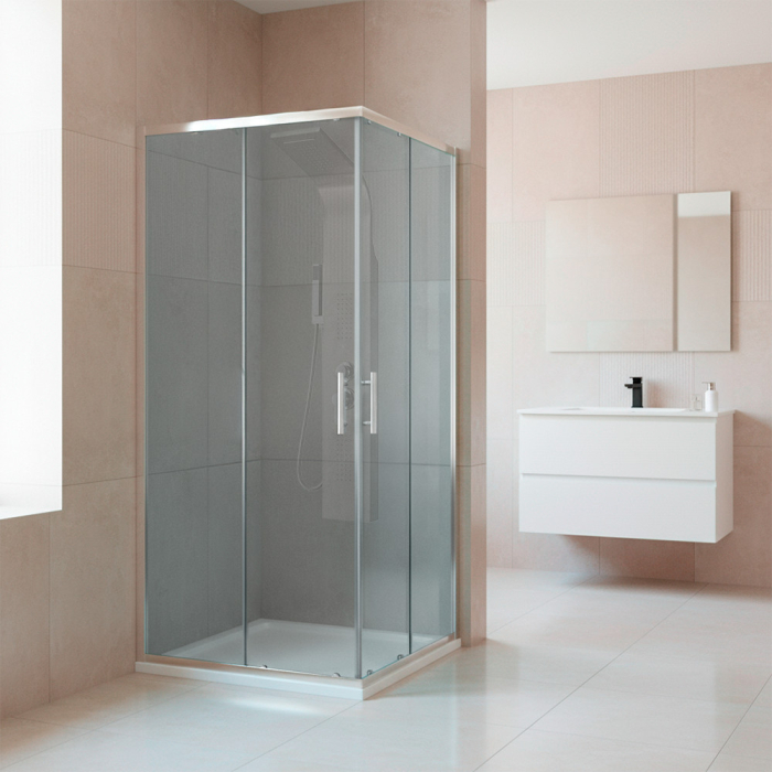 Leziter Cabină de duș pătrată Soul 90x90 cm cu tavă de duș [2]