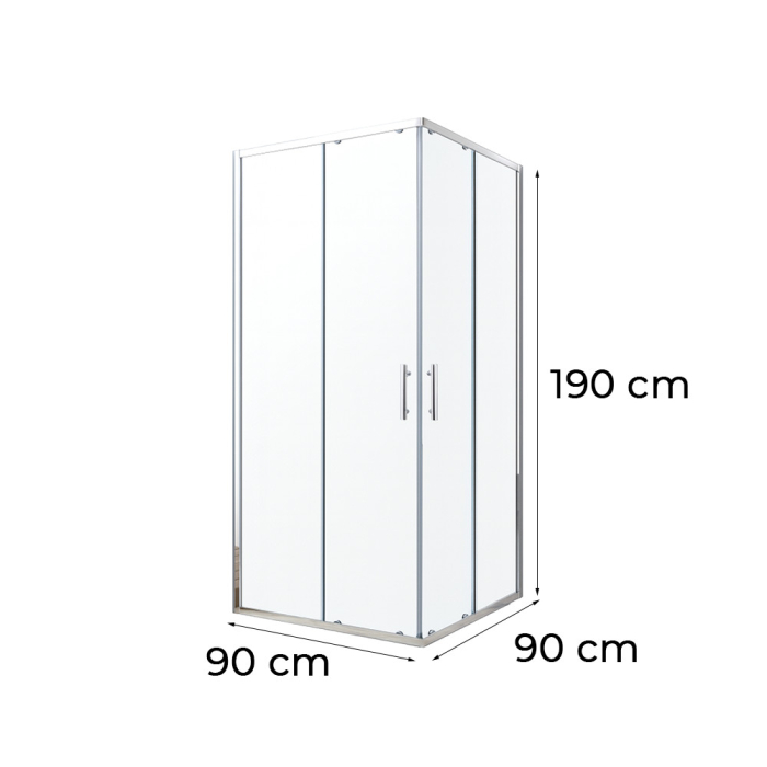 Leziter Cabină de duș pătrată Soul 90x90 cm fără tavă [3]