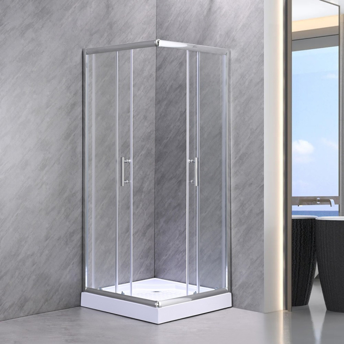 Leziter Spirit Clear 90x90x194 cm cabină de duș pătrată cu tavă de duș [2]