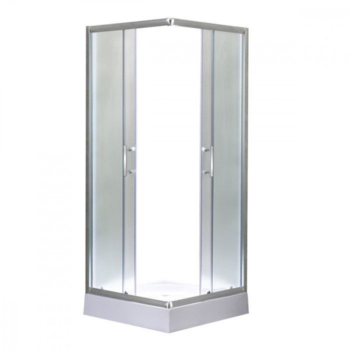 Leziter Cabină de duș pătrată Spirit Matt 90x90 cm cu cădiță de duș [7]