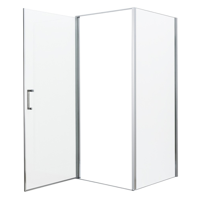 Leziter Cabină de duș pătrată Swing 90x90 cm fără cădiță de duș [3]