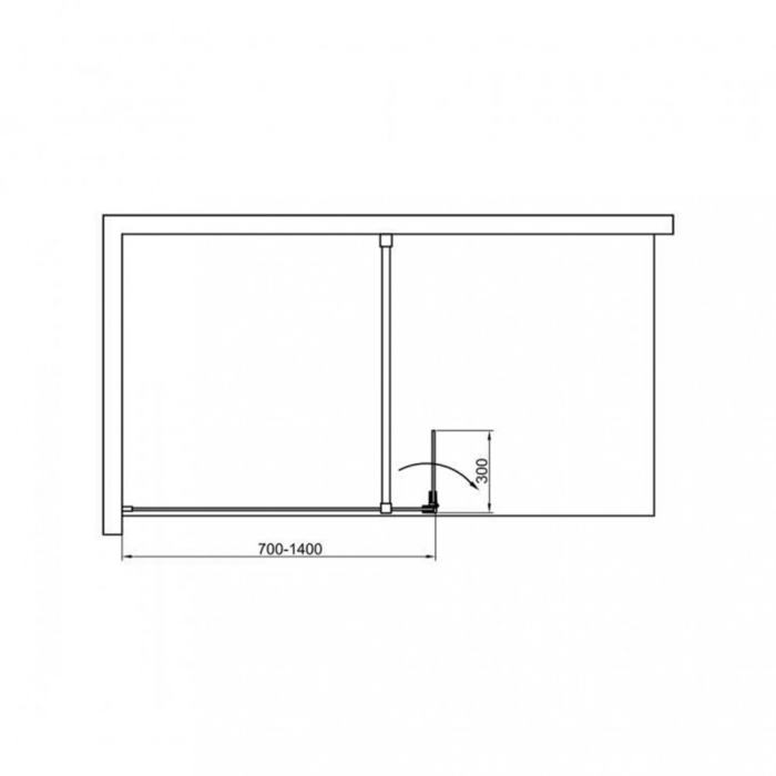 Leziter Cabină de duș Walker 80x195 cm [6]