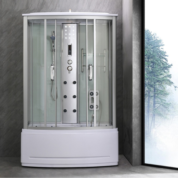 Leziter Cadă cu hidromasaj Emilia 85x135 cm cu electronică, albă [2]