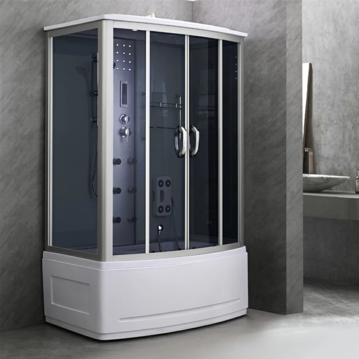 Leziter Cadă cu hidromasaj Emilia 85x135 cm cu electronică Neagră [2]