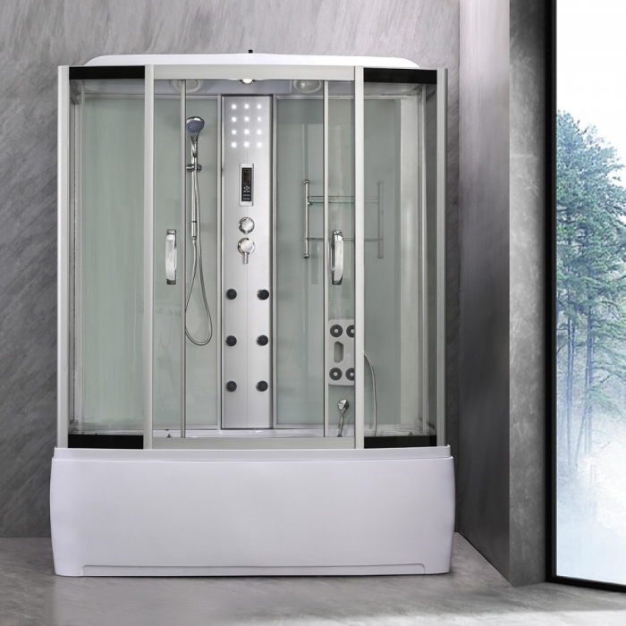 Leziter Cadă cu hidromasaj Emilia 85x170 cm cu electronică, albă [2]