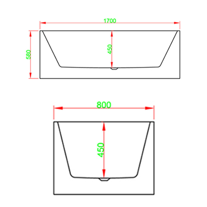 Leziter Cadă de baie independentă Pike dreapta [5]