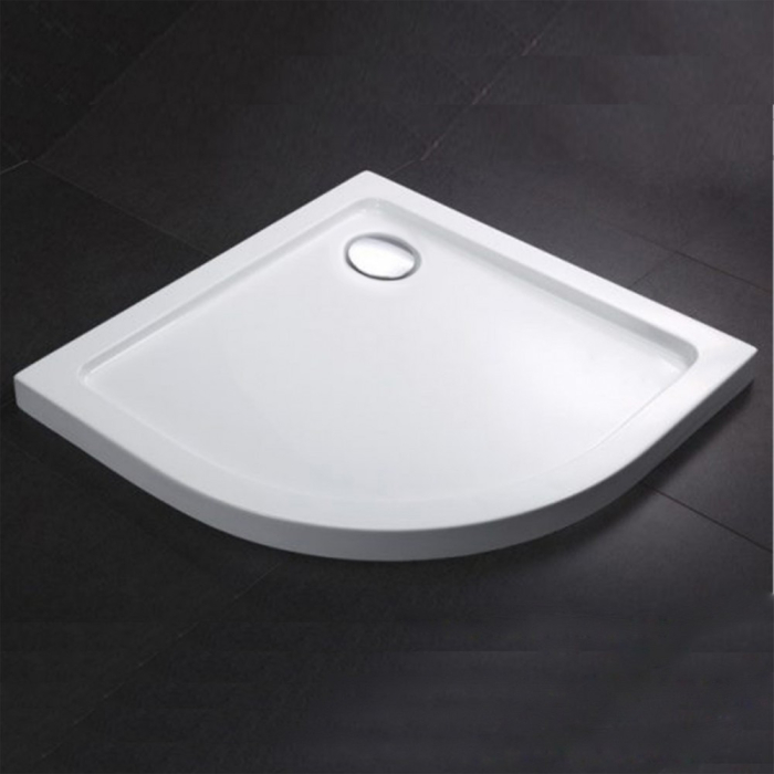 Leziter Cădiță de duș acrilică joasă curbată Modena Slim 90x90 cm [2]