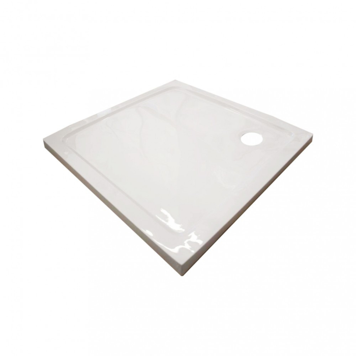 Leziter Cădiță de duș acrilică joasă pătrată Modena Slim 80x80 cm [4]