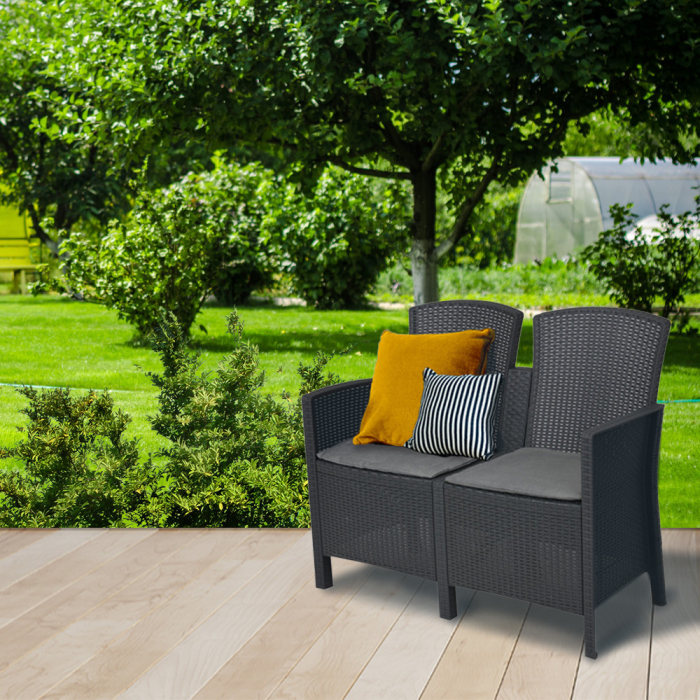 Leziter Canapea de grădină Lima cu 2 locuri [2]