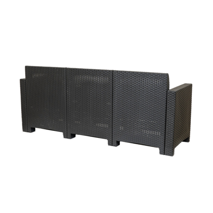 Leziter Canapea de grădină Nero cu 3 locuri [4]