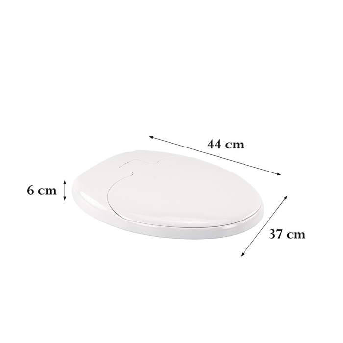 Leziter Rion Soft Close 2-in-1 scaun WC cu reductor plastic alb [4]