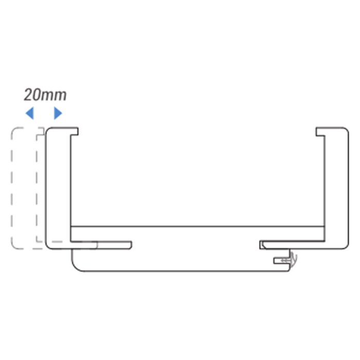 Leziter Carcasă decorativă lemn de nuc primo 100/12-14 stânga [5]