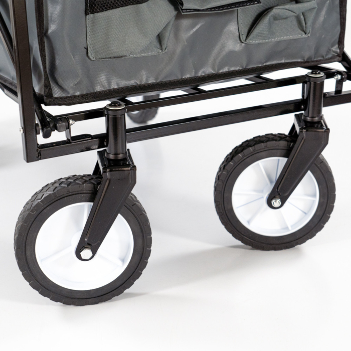 Leziter Cărucior de plajă pliabil de grădină gri [6]