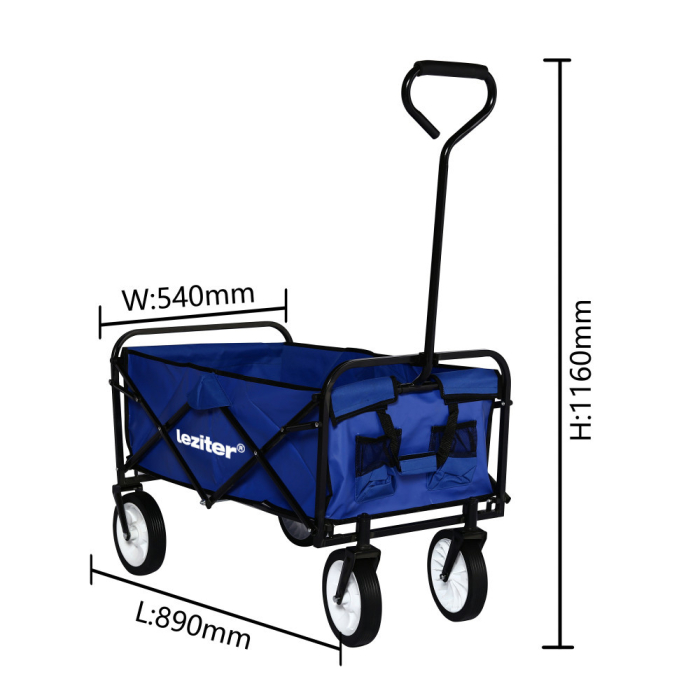 Leziter Cărucior de plajă pliabil pentru grădină [3]