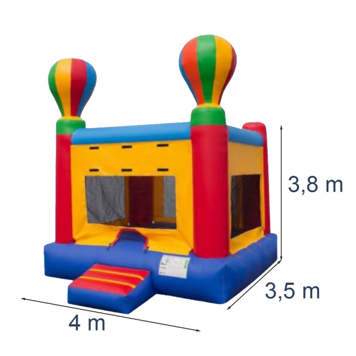 Leziter Castel gonflabil cu balon cu aer cald 4x3,5x3,8m [2]