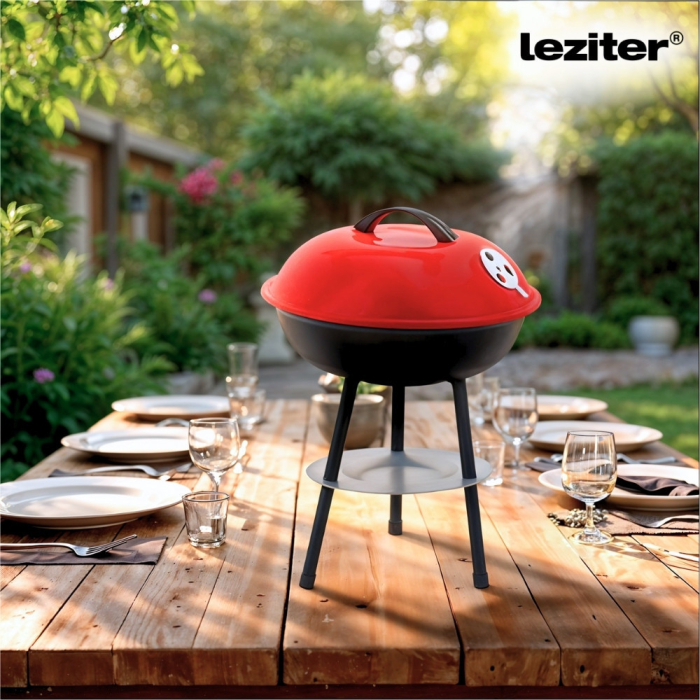 Leziter Ceainic de grădină cu grătar din fibră de sticlă [2]