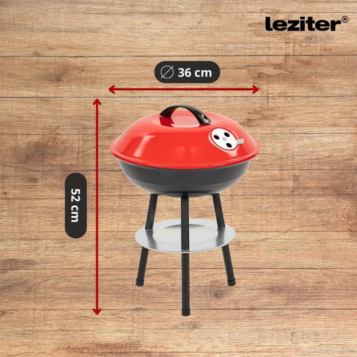 Leziter Ceainic de grădină cu grătar din fibră de sticlă [3]