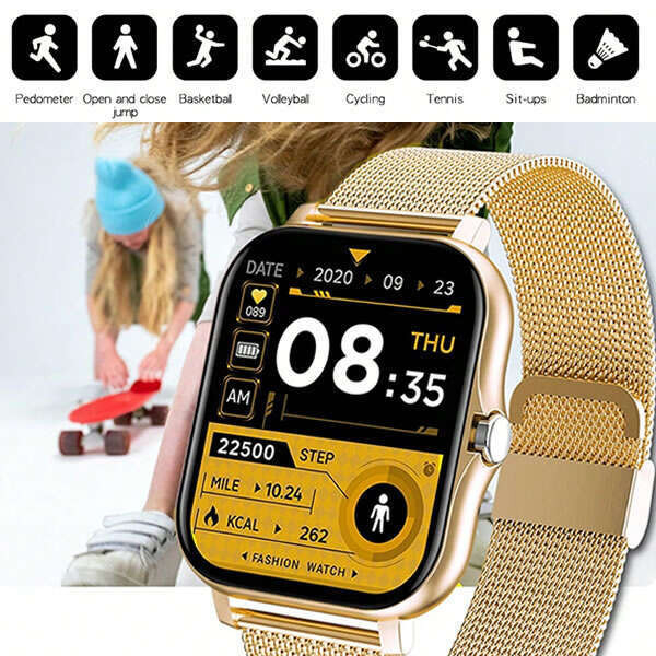 Leziter Ceas inteligent în stil de lux Goldson [4]