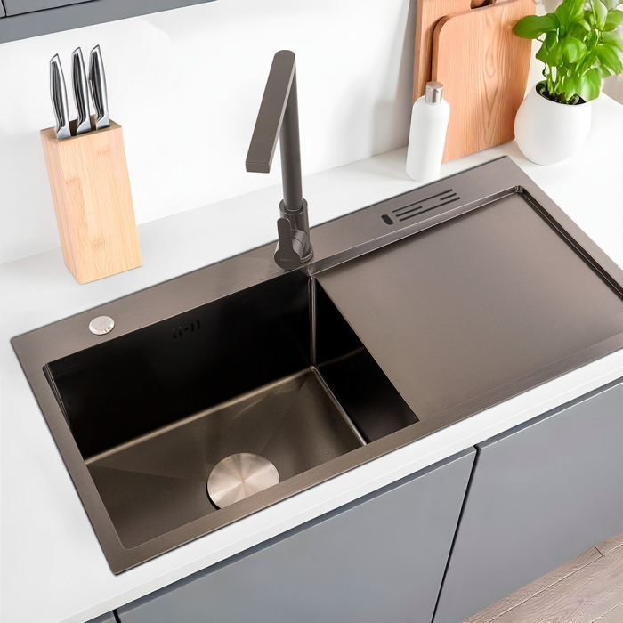 Leziter Chiuvetă Avena din oțel inoxidabil [2]