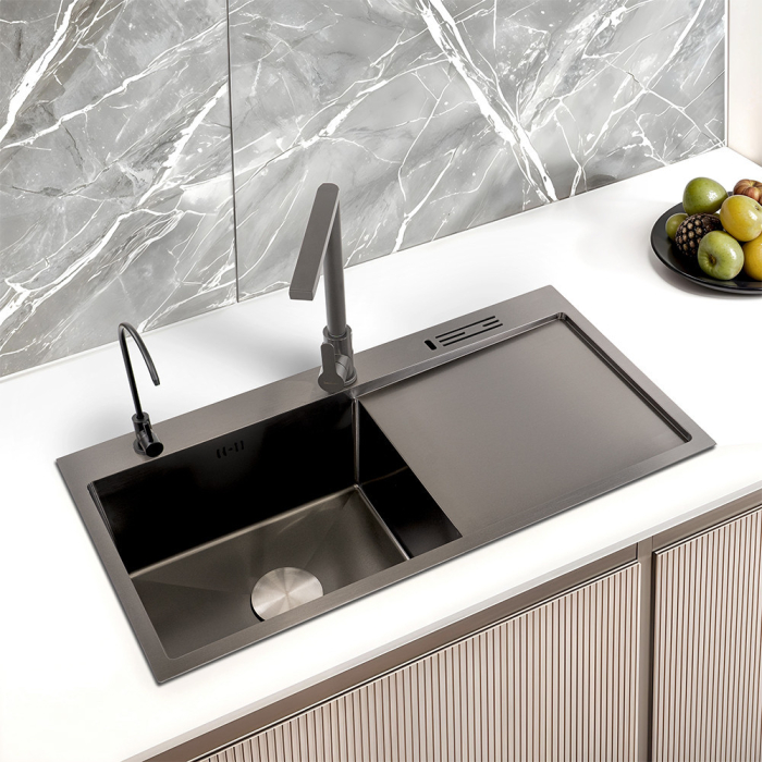 Leziter Chiuvetă Avena III din oțel inoxidabil [2]