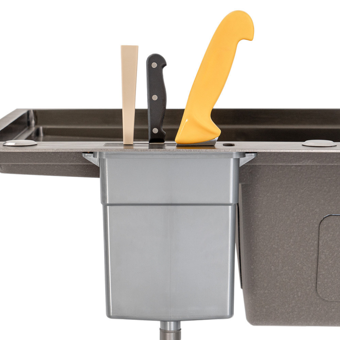 Leziter Chiuvetă Dahlia din oțel inoxidabil [10]