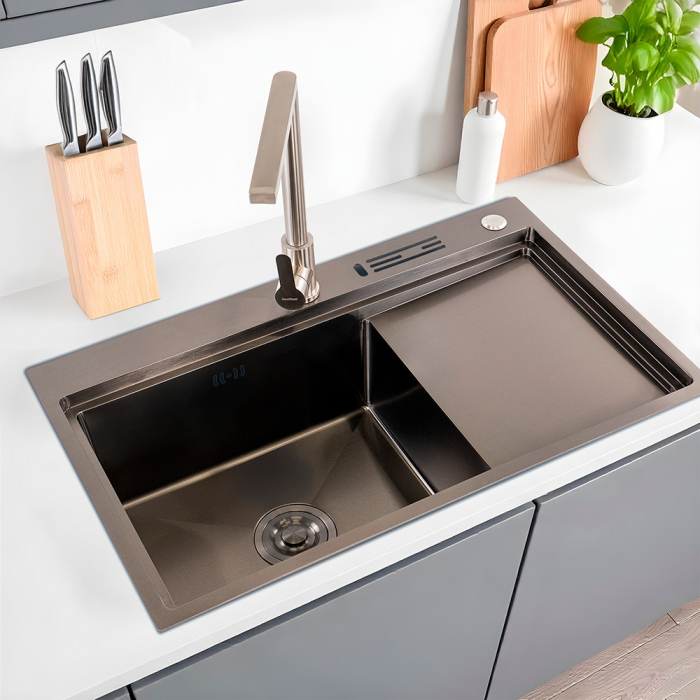 Leziter Chiuvetă Dahlia din oțel inoxidabil [2]