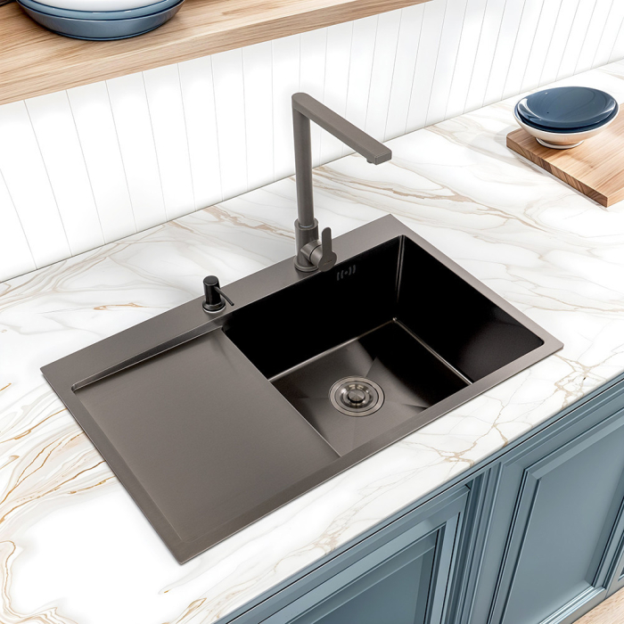 Leziter Chiuvetă Daisy IV din oțel inoxidabil [2]