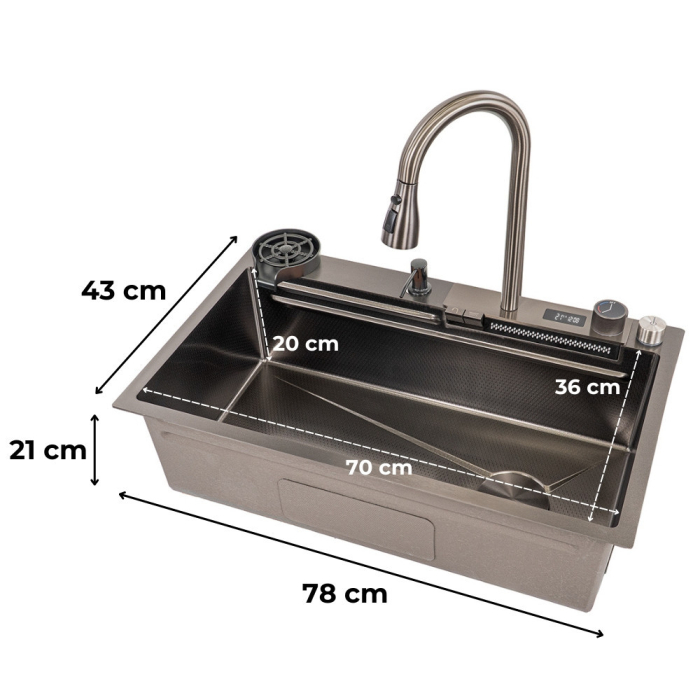 Leziter Chiuvetă din oțel inoxidabil Rose II [3]