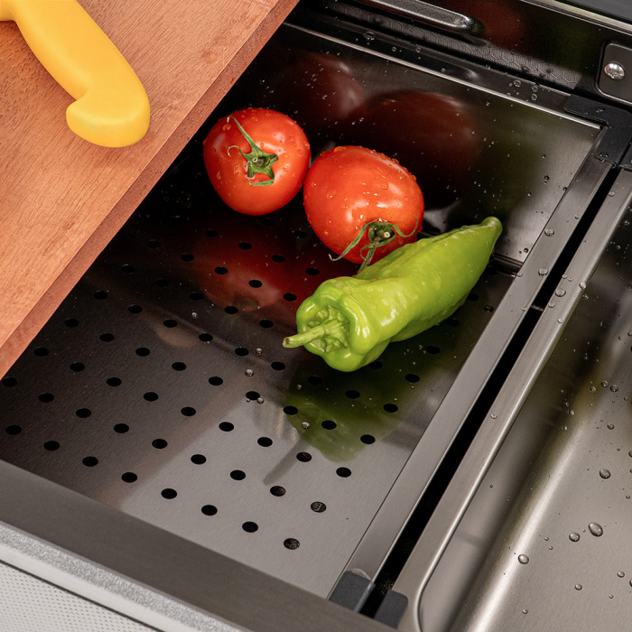 Leziter Chiuvetă multifuncțională Calandria din oțel inoxidabil [6]