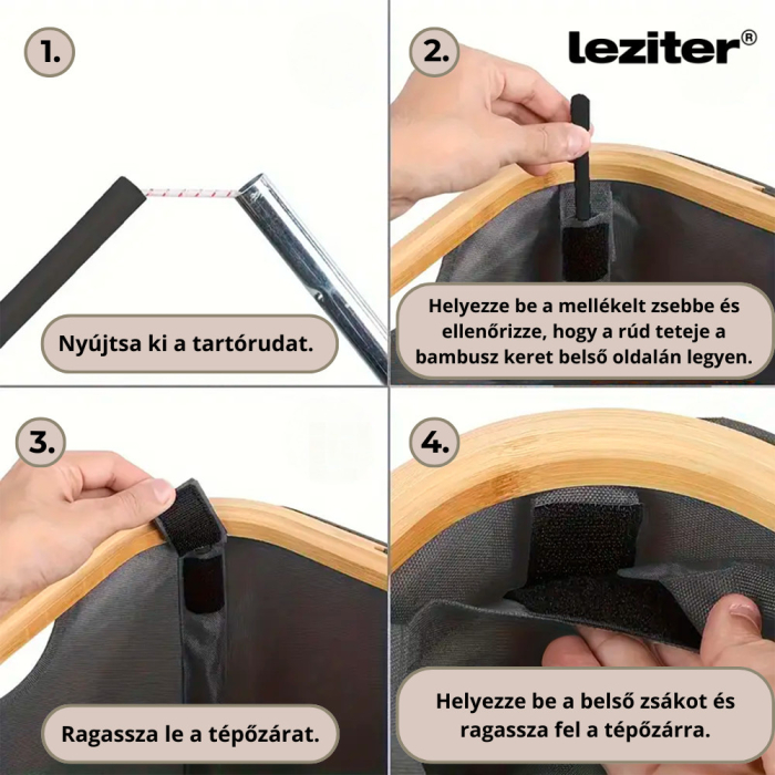 Leziter Coș selectiv pentru sticle cu două compartimente 140l alb [10]