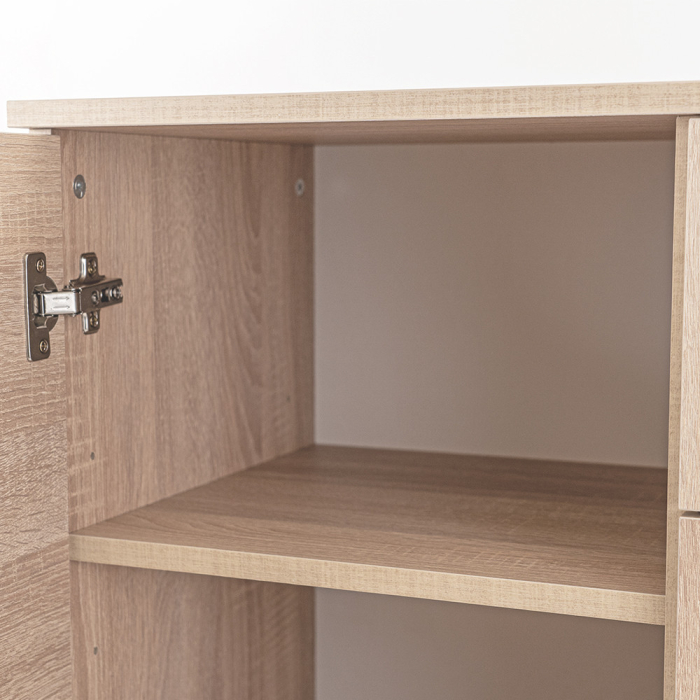 Leziter Comodă Miami cu 1 ușă și 4 sertare 80x92 cm stejar sonoma-stejar sonoma [8]