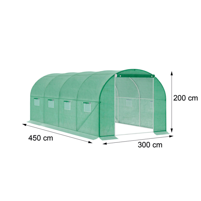 Leziter Cort din folie 200x300x450 cm, cadru din folie [3]