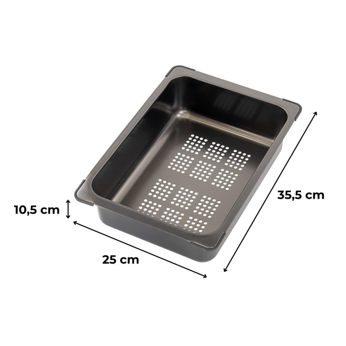 Leziter Coș pentru tava de scurgere pentru tava chiuvetei [2]
