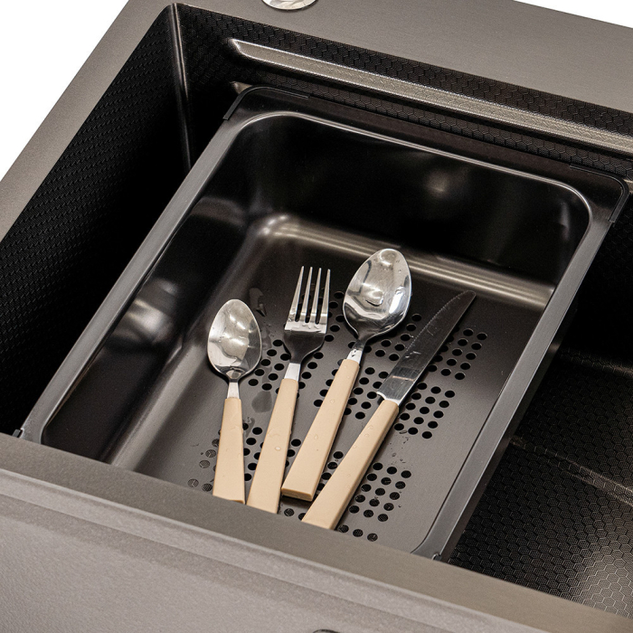 Leziter Coș pentru tava de scurgere pentru tava chiuvetei [5]