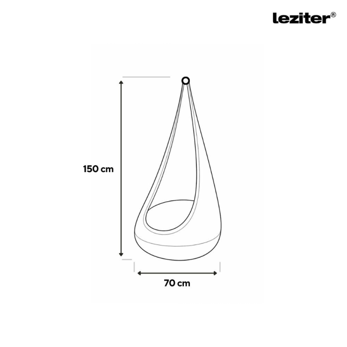 Leziter Cosy hamac picurare leagăn cu pernă și pompă bej [3]