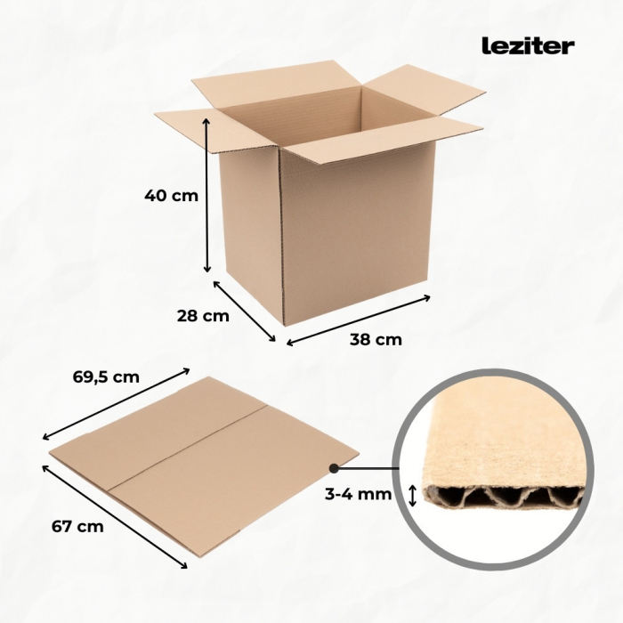 Leziter Cutie de carton 38x28x40 cm [2]
