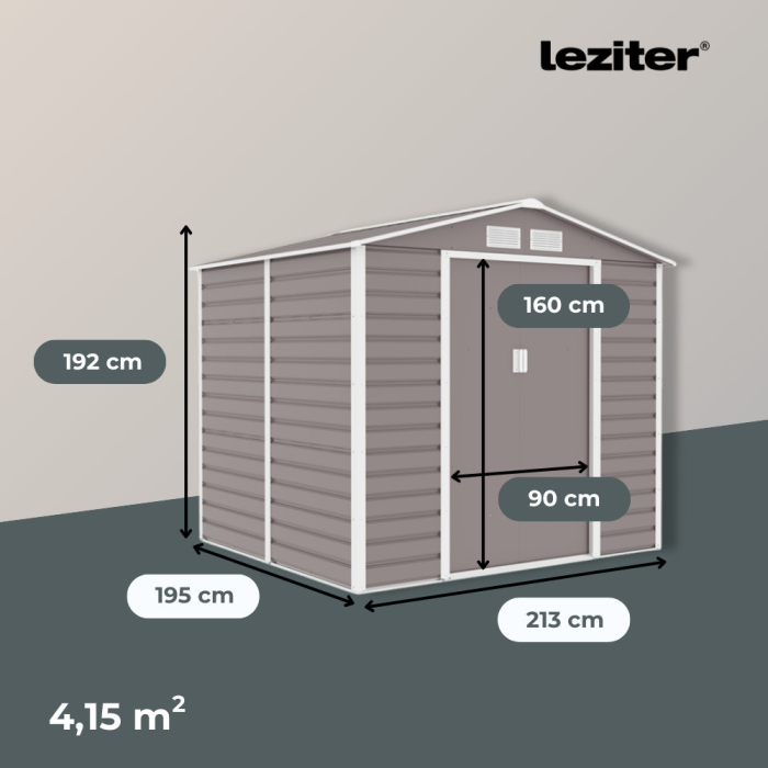 Leziter Depozit pentru unelte de grădină Arizona 213x195 cm [2]