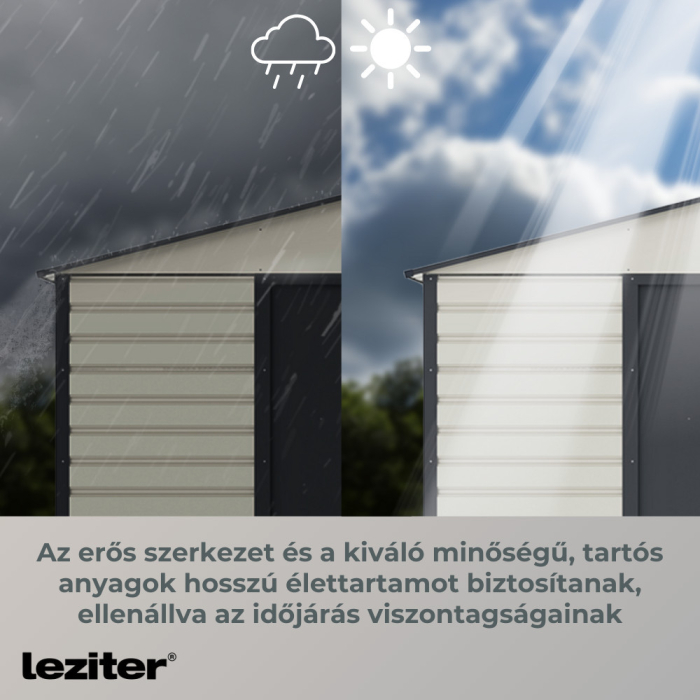 Leziter Depozit pentru unelte de grădină Kansas 277x195 cm [6]