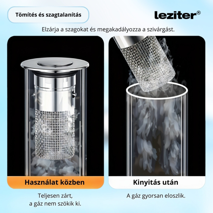 Leziter Dop de scurgere cu filtru din oțel inoxidabil 80 mm [6]