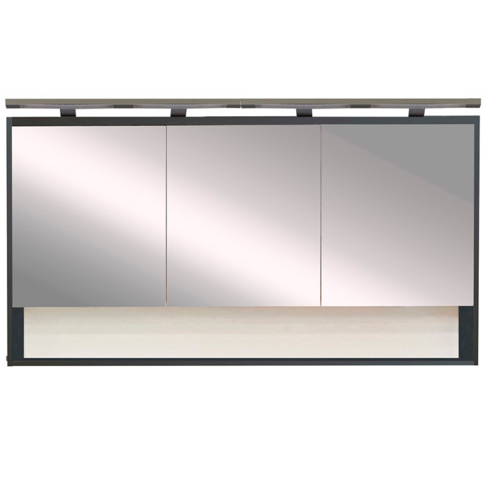 Leziter Dulap cu oglindă de perete Luna 120, antracit [2]