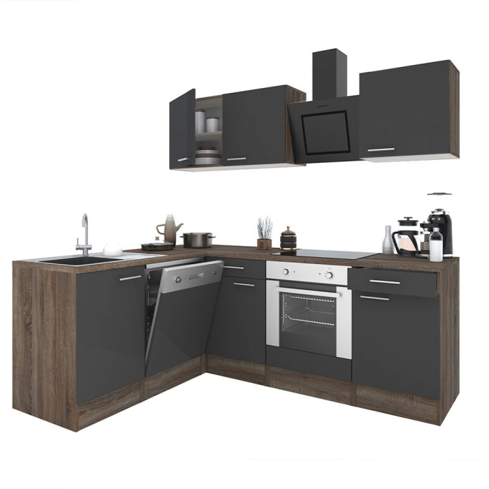 Leziter Dulap de bucătărie de colț Yorki 220 cu cuptor de jos [2]