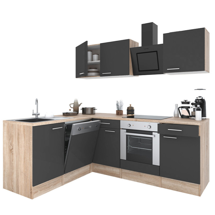 Leziter Dulap de bucătărie de colț Yorki 220 cu cuptor de jos [2]